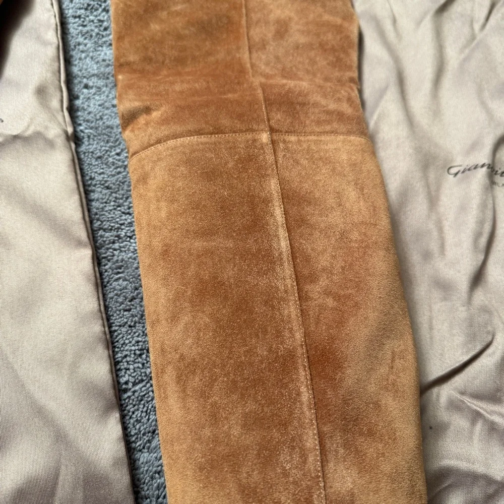 Gianvito Rossi Suede Over-the-Knee Boots